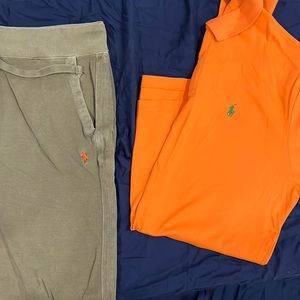 Men’s polo top and bottom set